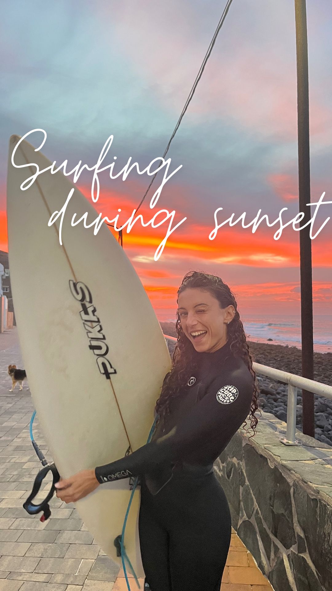 Surfing During Sunset